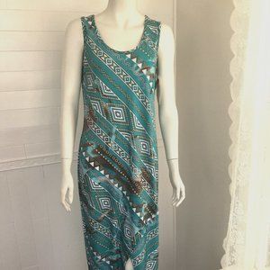 NWT Turquoise Summer/Vacation/ Resort Dress 2133